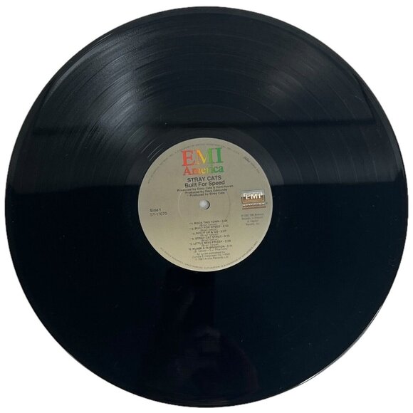 Stray Cats Built For Speed Vinyl LP 1982 EMI America ‎ST-17070 Record Album VG+ - Picture 6 of 7